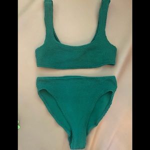 You Swim Aplomb High Waist Two Piece in Fern.